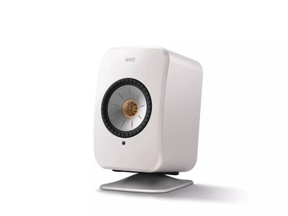 KEF P1 Desk Pad Tischständer für die optimale Aufstellung von KEF LSX Lautsprechern auf dem Schreibtisch.