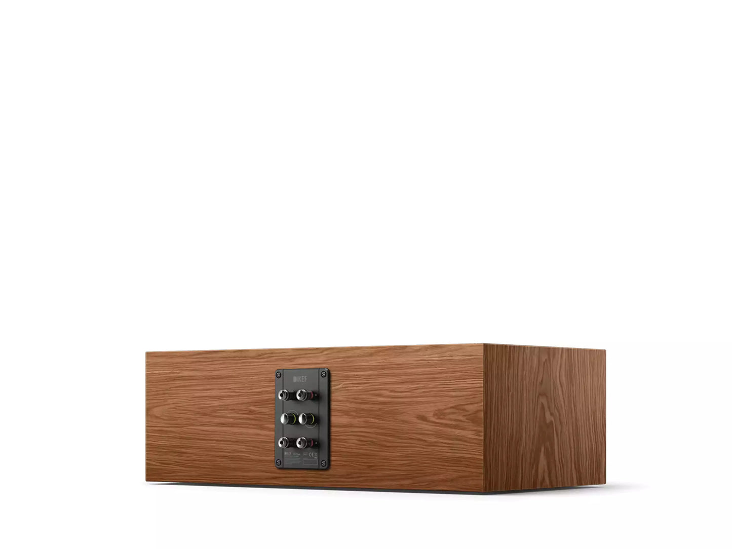 KEF R2 Meta Center-Lautsprecher mit MAT-Technologie für klare Sprachwiedergabe und ausgewogenen Heimkino-Klang.