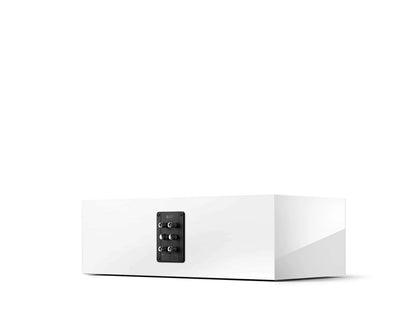 KEF R2 Meta Center-Lautsprecher mit MAT-Technologie für klare Sprachwiedergabe und ausgewogenen Heimkino-Klang.