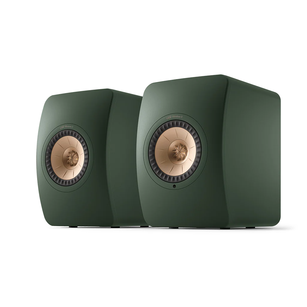 KEF LS50 Wireless II kabellose HiFi-Regallautsprecher mit Uni-Q-Treiber und integriertem Streaming für audiophilen Klang.
