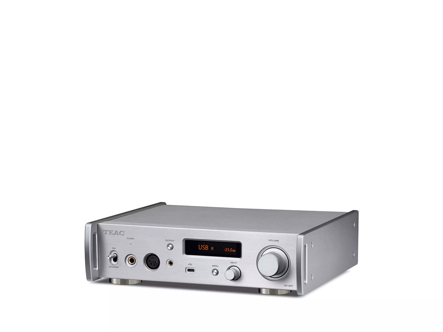 TEAC UD-507 USB-DAC und Kopfhörerverstärker für hochauflösende digitale Audiowiedergabe in HiFi-Qualität.