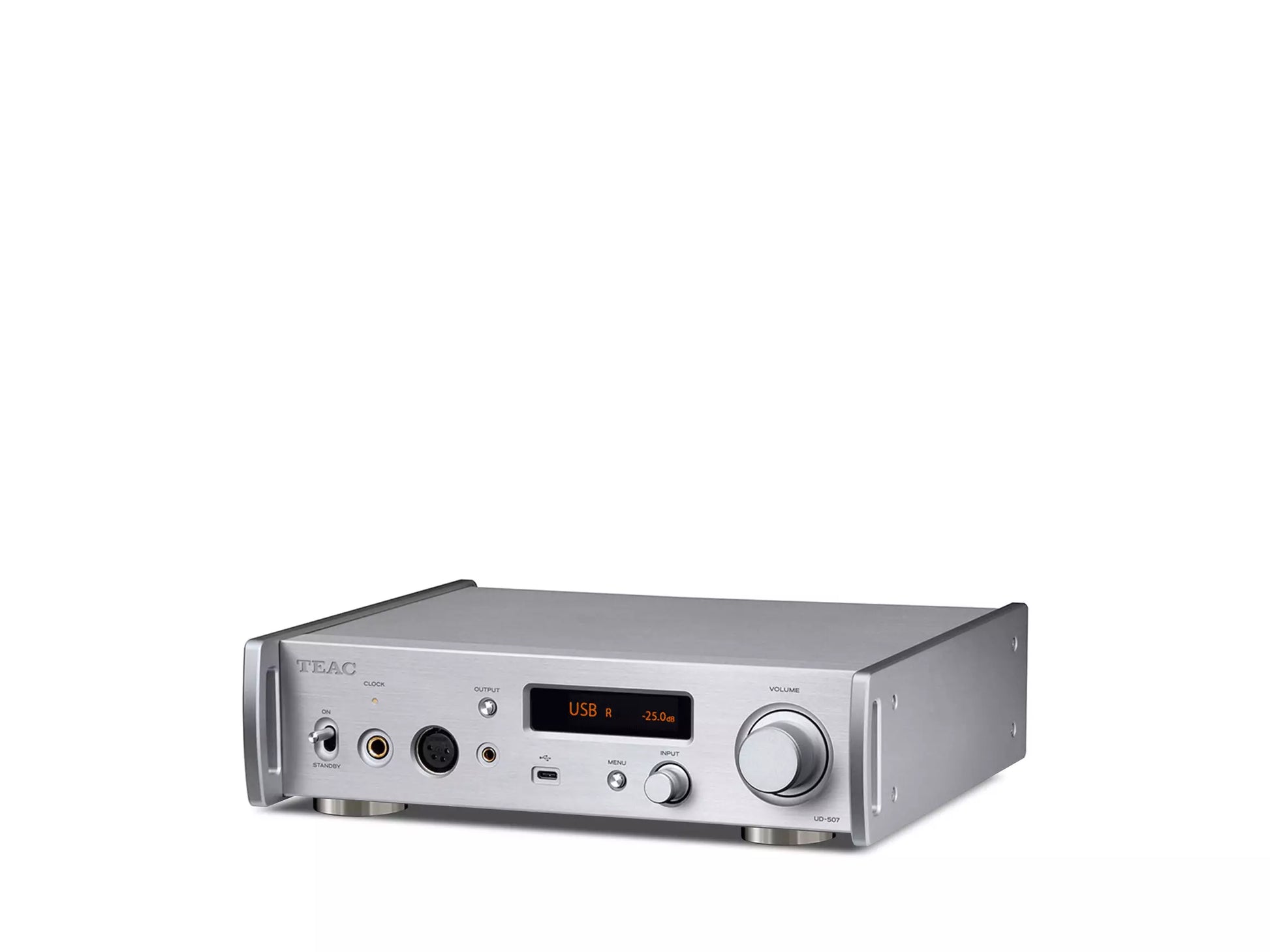 TEAC UD-507 USB-DAC und Kopfhörerverstärker für hochauflösende digitale Audiowiedergabe in HiFi-Qualität.