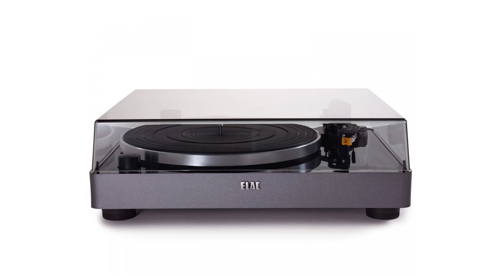 ELAC Miracord 50 HiFi-Plattenspieler für natürlichen Klang und hochwertige Schallplattenwiedergabe.